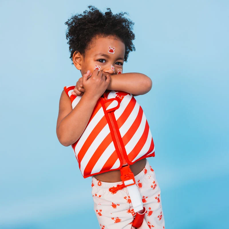 Swim Vest - Red/White - Crabby