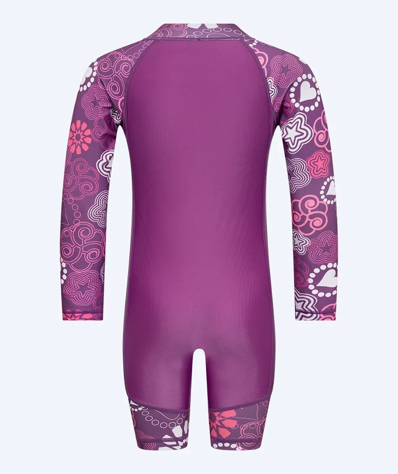 Watery UV Anzug für Kinder - Athena Langarm Rashguard - Lila
