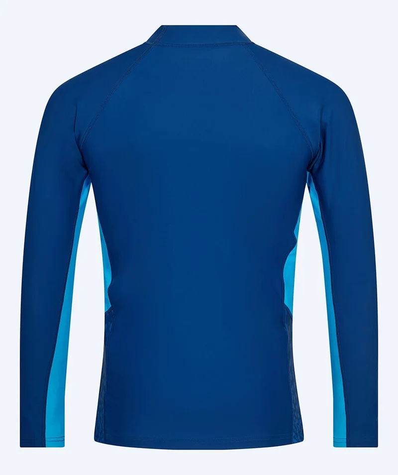 Watery UV Shirt für Herren - Scylla Langarm Rashguard - Dunkelblau/Hellblau