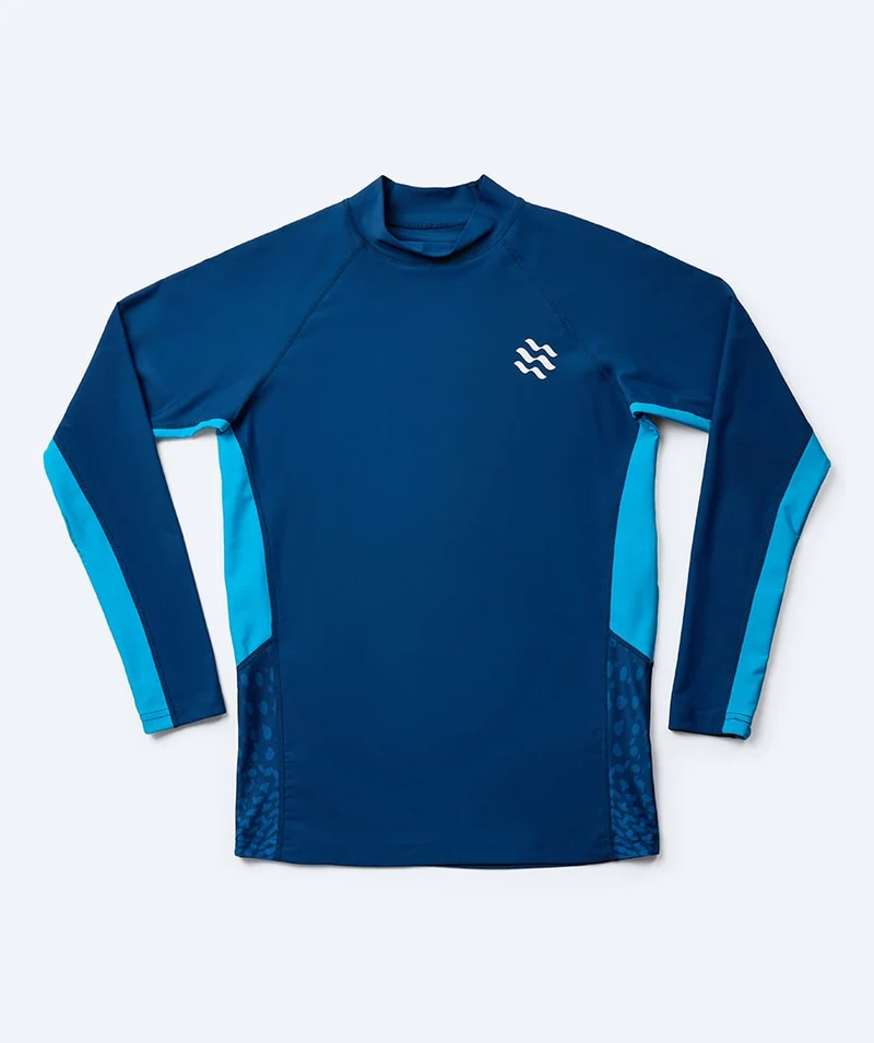 Watery UV Shirt für Herren - Scylla Langarm Rashguard - Dunkelblau/Hellblau