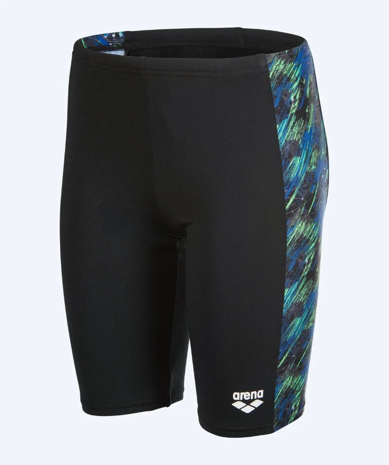 Arena lange Badehose für Jungen - Draft - Schwarz/Blau