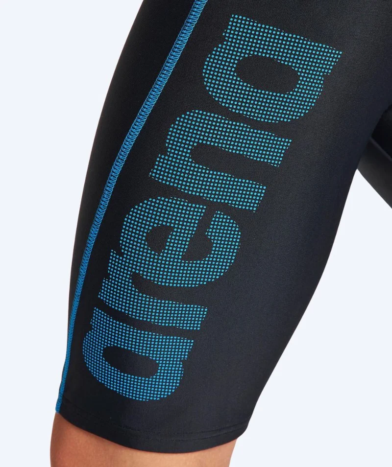 Arena lange Badehose für Jungen - Logo - Schwarz/Blau