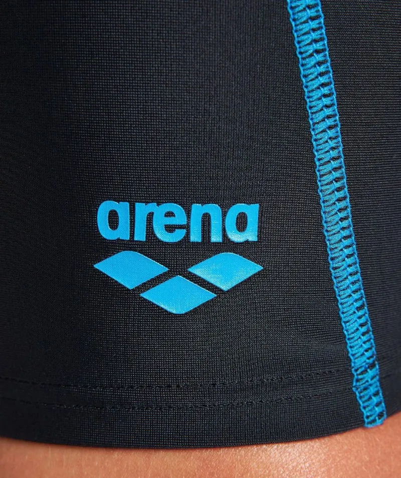 Arena lange Badehose für Jungen - Logo - Schwarz/Blau