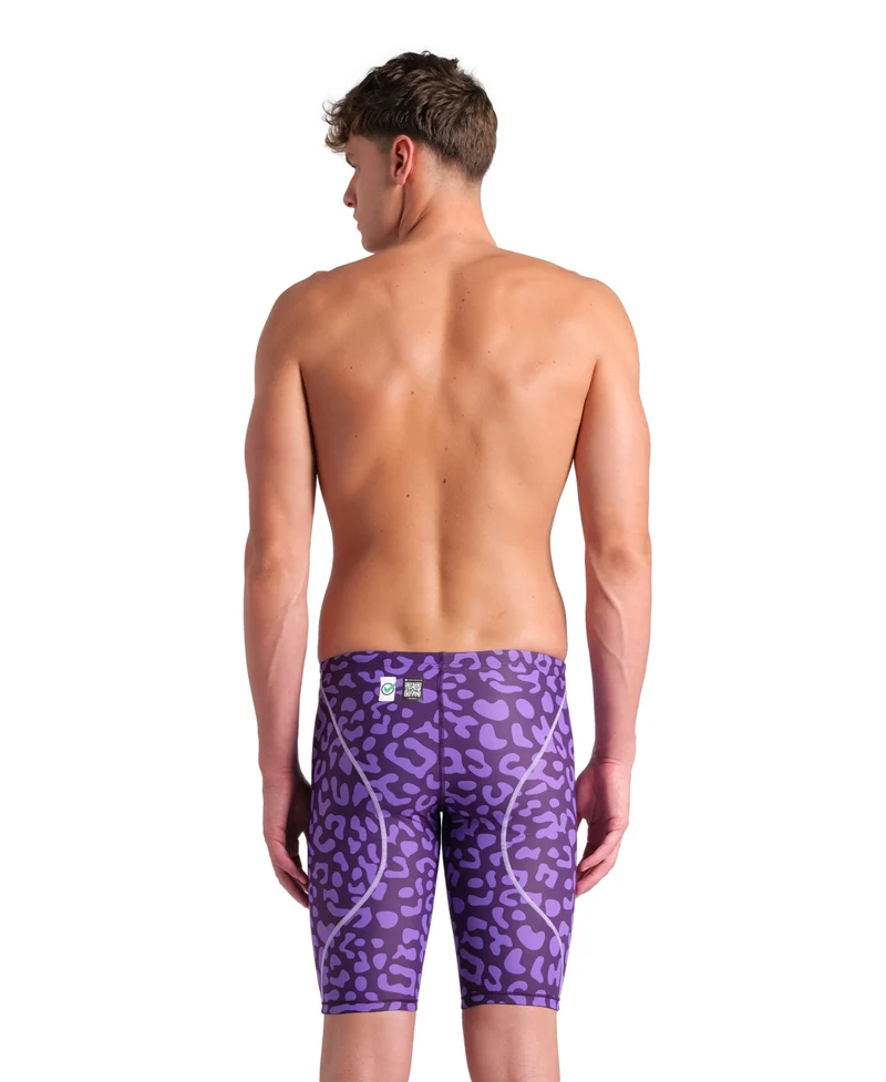 Arena Herren Wettkampfhose Jammer Powerskin ST Next LE Leopard Skin Violet
