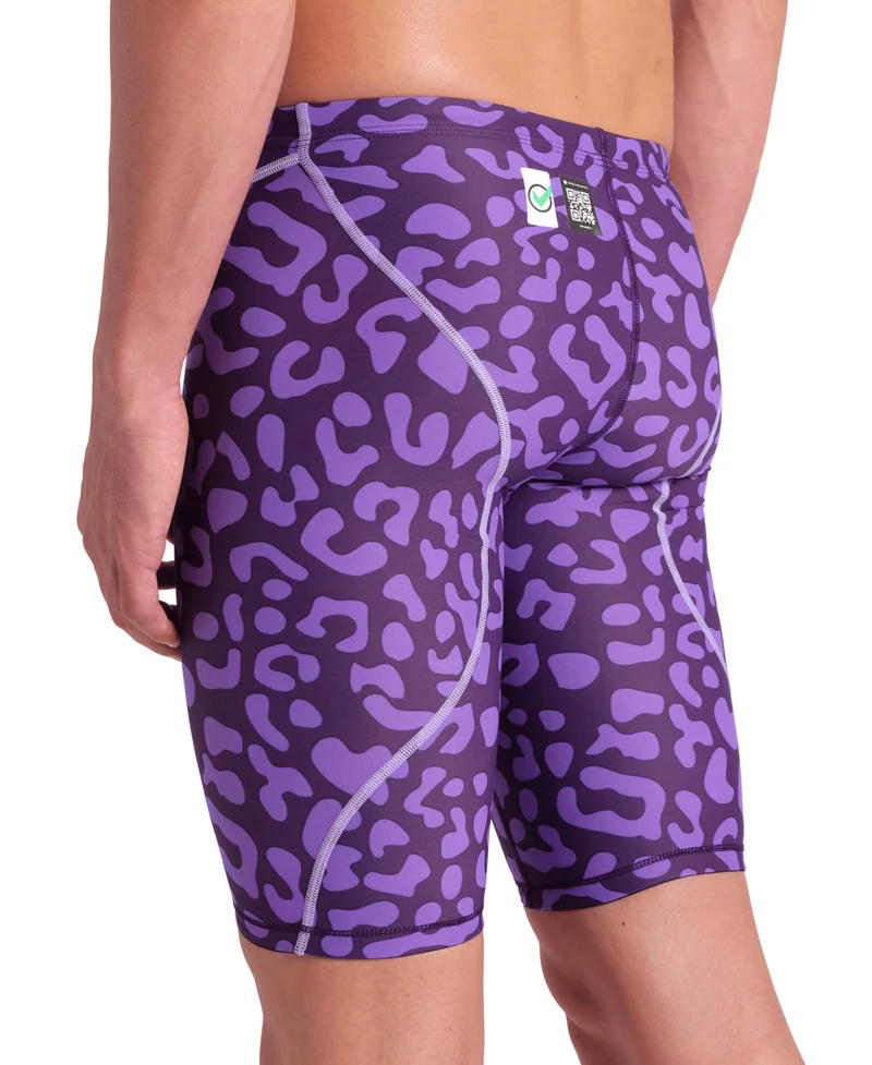 Arena Herren Wettkampfhose Jammer Powerskin ST Next LE Leopard Skin Violet