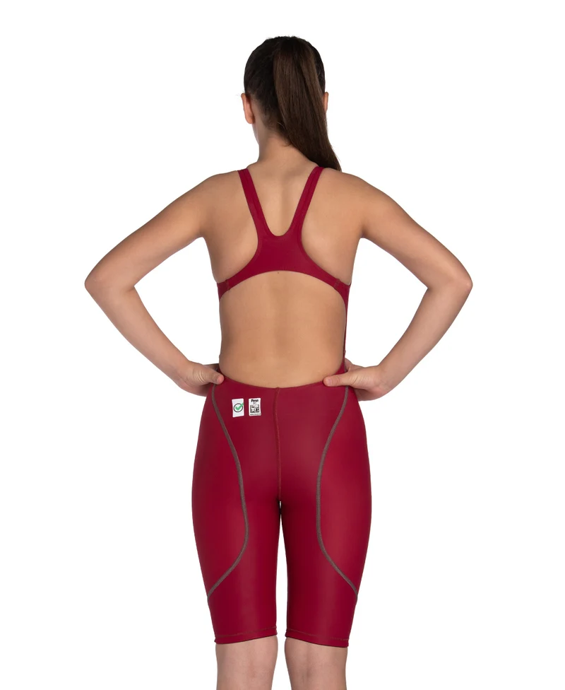 Arena Mädchen Wettkampf Schwimmanzug Powerskin ST Next deep red