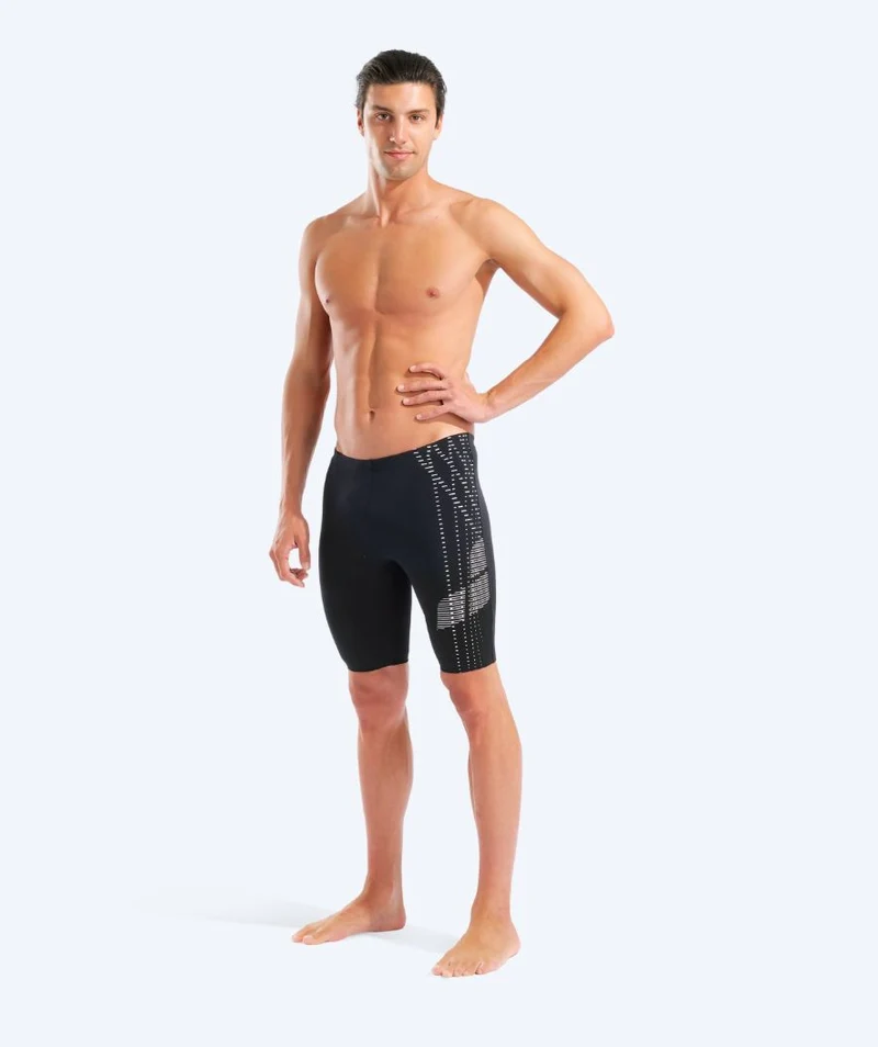 Arena lange Badehose für Herren - Asymmetrical - Schwarz/Weiß