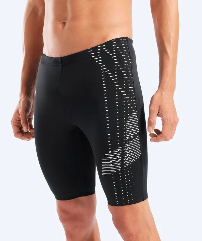 Arena lange Badehose für Herren - Asymmetrical - Schwarz/Weiß