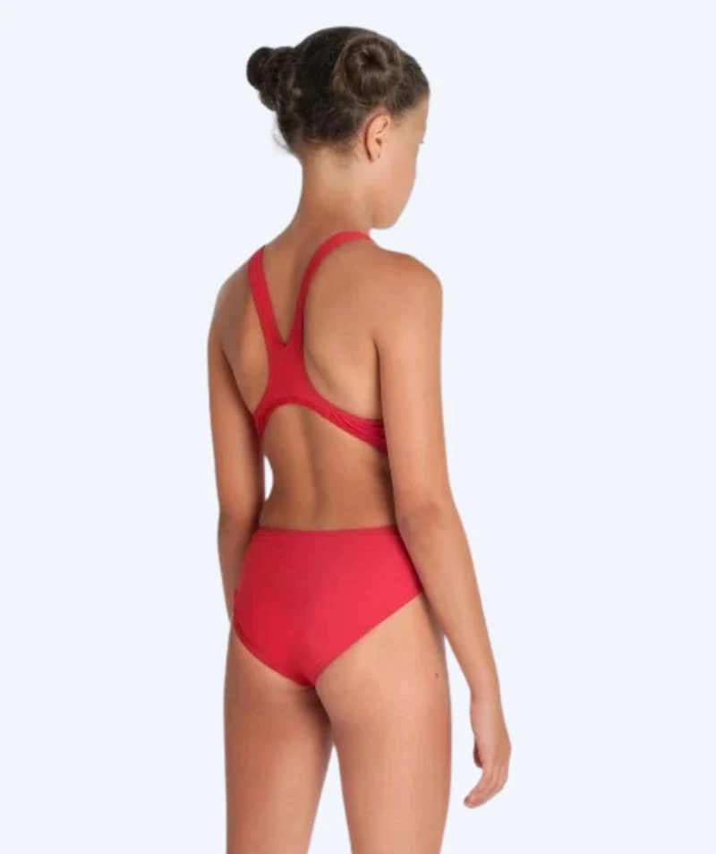 Arena Badeanzug für Mädchen - Team Swim Tech Solid - Rot