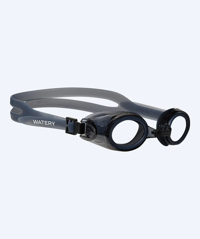 Watery Schwimmbrille für Erwachsene mit Hornhautverkrümmung - Longitude - Schwarz/Klar
