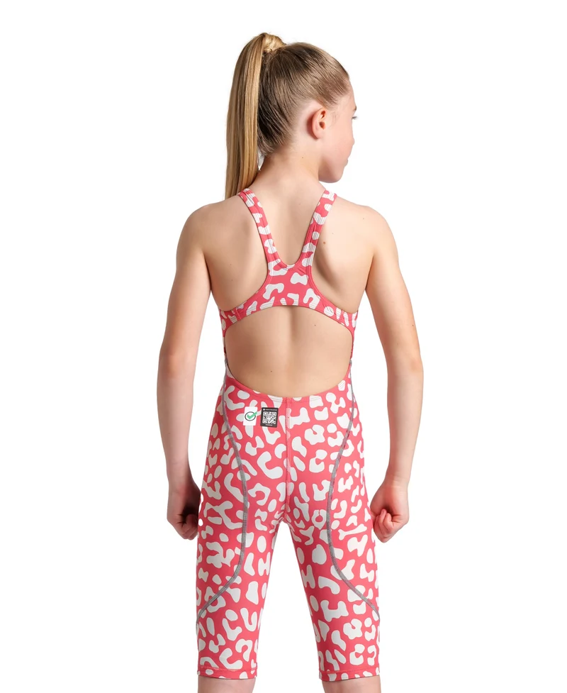 Arena Mädchen Wettkampf Schwimmanzug Powerskin ST Next LE OB Leopard Skin Geranium