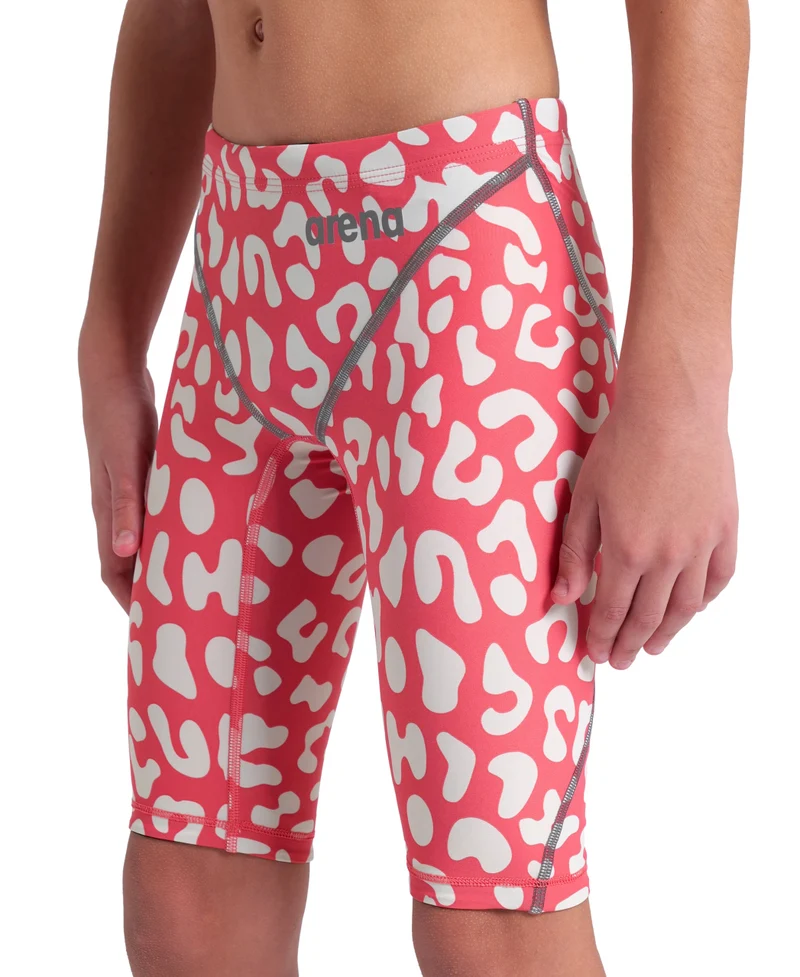 Arena Jungen Wettkampfhose Jammer Powerskin ST Next LE Leopard Skin Geranium