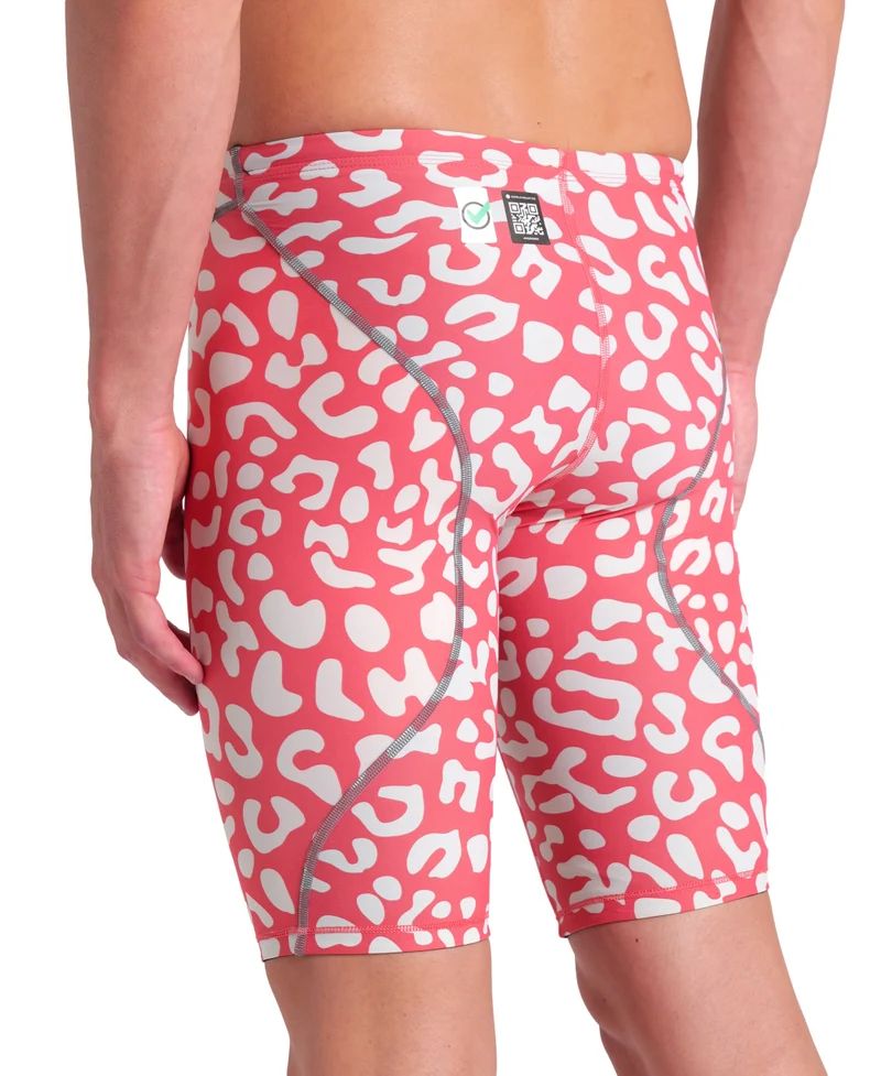 Arena Herren Wettkampfhose Jammer Powerskin ST Next LE Leopard Skin Geranium
