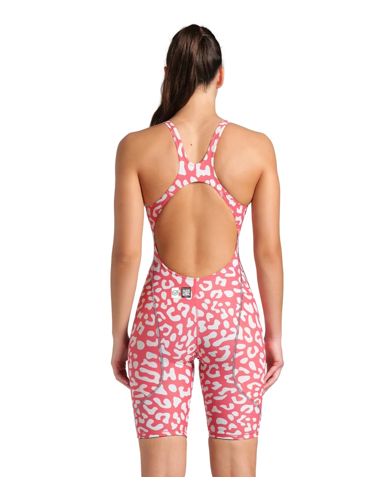 Arena Damen Wettkampf Schwimmanzug Powerskin ST Next LE Leopard Skin Geranium