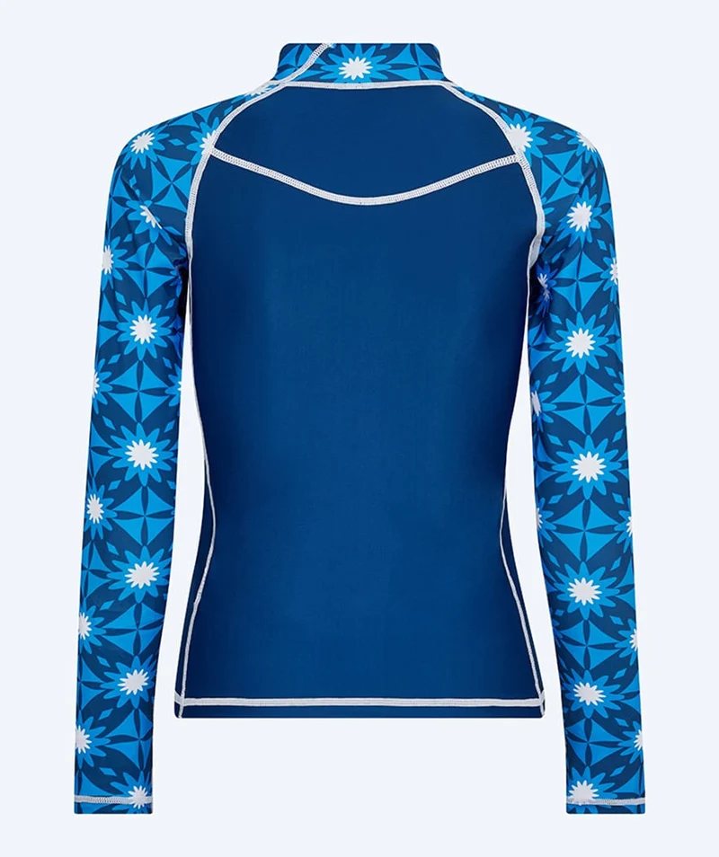 Watery UV Shirt für Damen - Aiko Langarm Rashguard - Blau/Dunkelblau