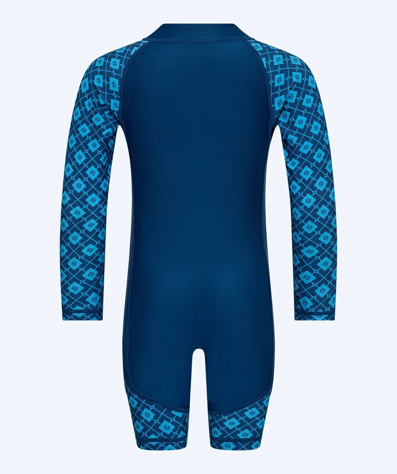 Watery UV Anzug für Kinder - Athena Langarm Rashguard - Dunkelblau