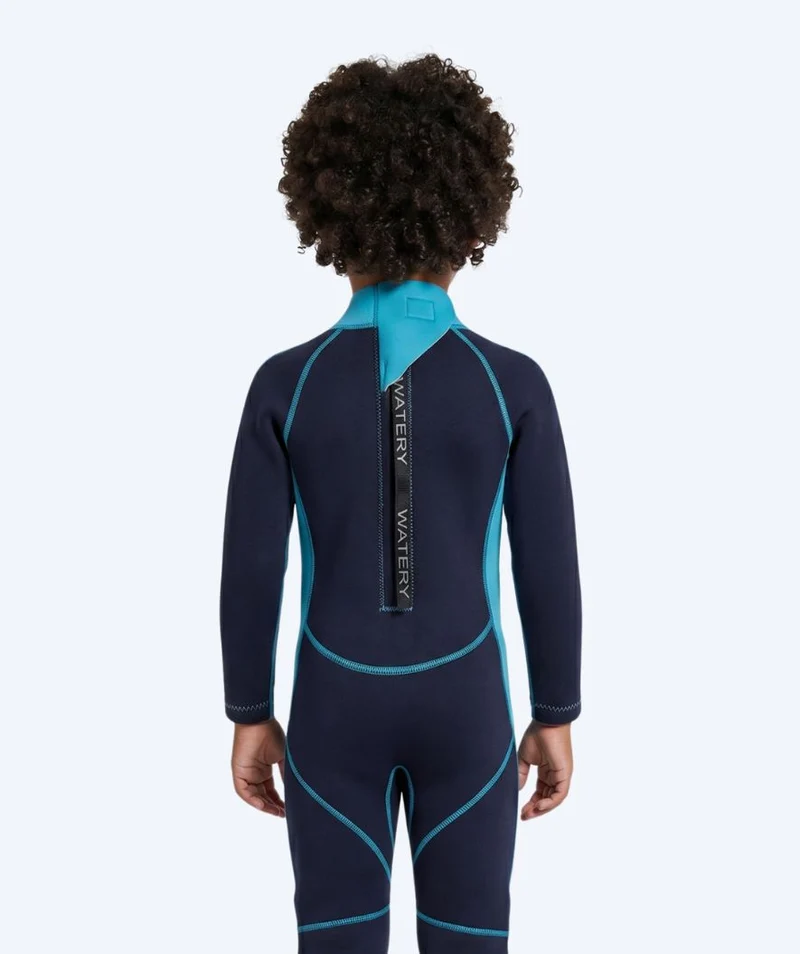 Watery Neoprenanzug für Kinder - Electra (2.2mm) - Dunkelblau/Hellblau