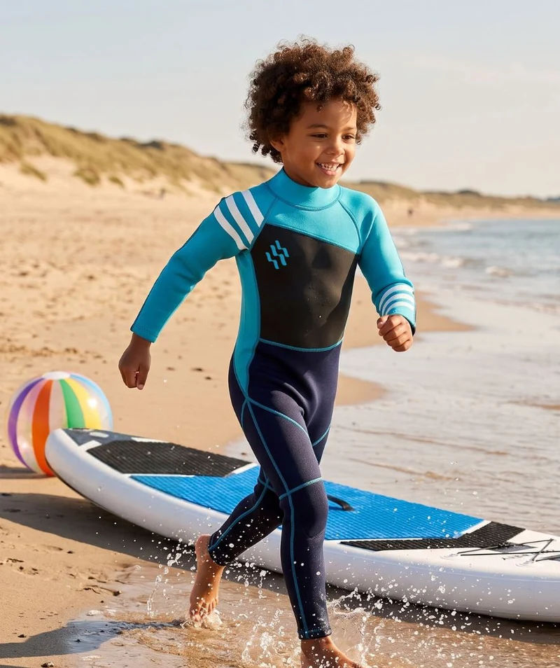 Watery Neoprenanzug für Kinder - Electra (2.2mm) - Dunkelblau/Hellblau