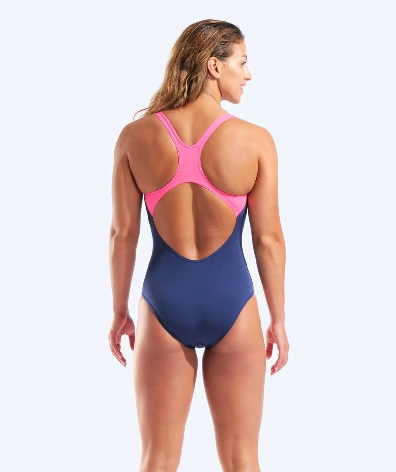 Arena Badeanzug für Damen - Graphic - Dunkelblau/Hellrosa