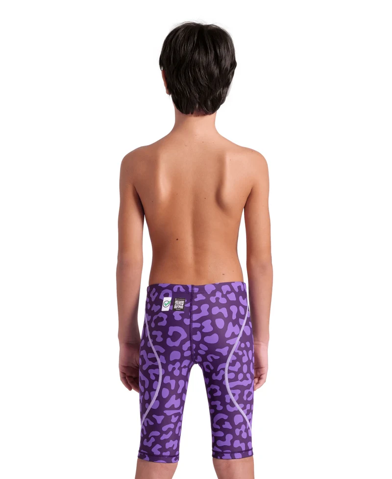 Arena Jungen Wettkampfhose Jammer Powerskin ST Next LE Leopard Skin Violet