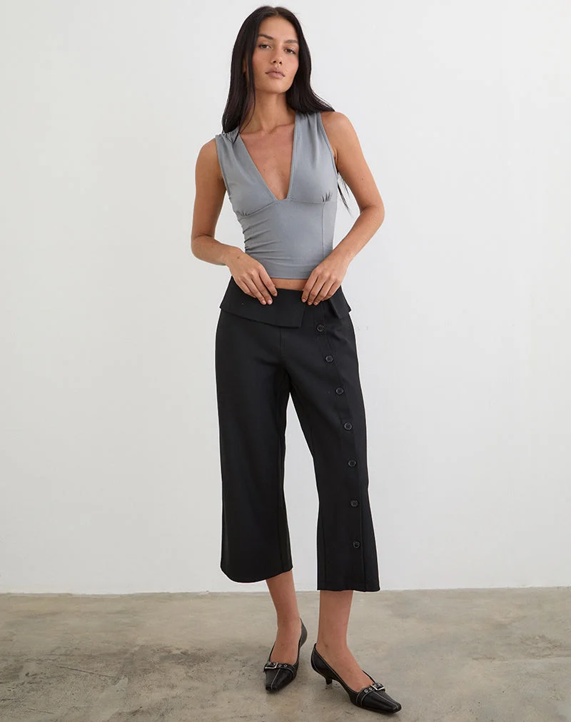 Wamari Capri-Hose in Tailoring Black