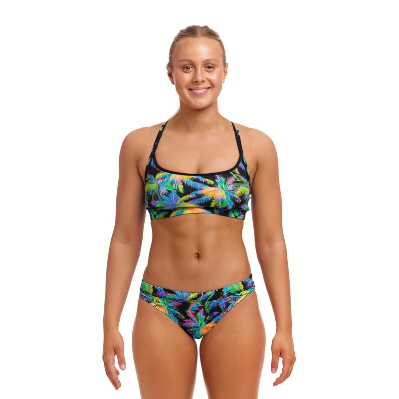 Funkita Damen Bikini Oberteil Sports Top Paradise Please