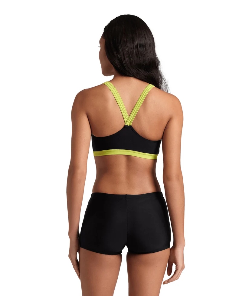 Arena Damen Dive Bikini Energy Back Black-Soft Green