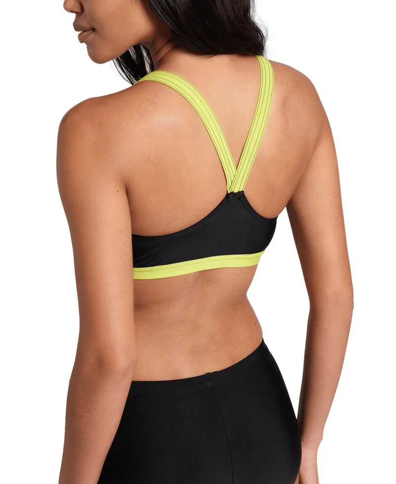 Arena Damen Dive Bikini Energy Back Black-Soft Green