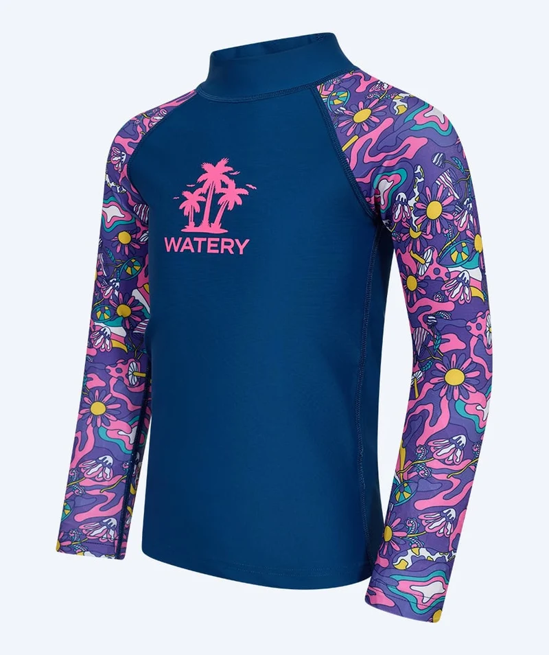 Watery UV Shirt für Kinder - Osiris Langarm Rashguard - Mehrfarbig/Dunkelblau