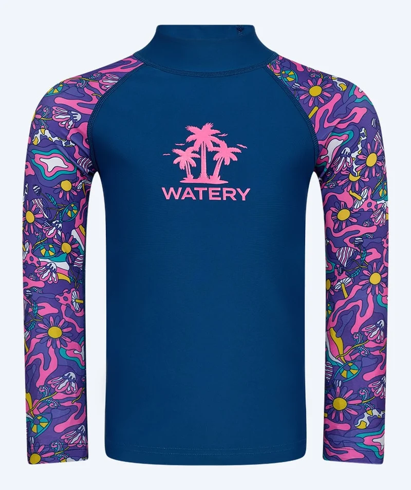 Watery UV Shirt für Kinder - Osiris Langarm Rashguard - Mehrfarbig/Dunkelblau
