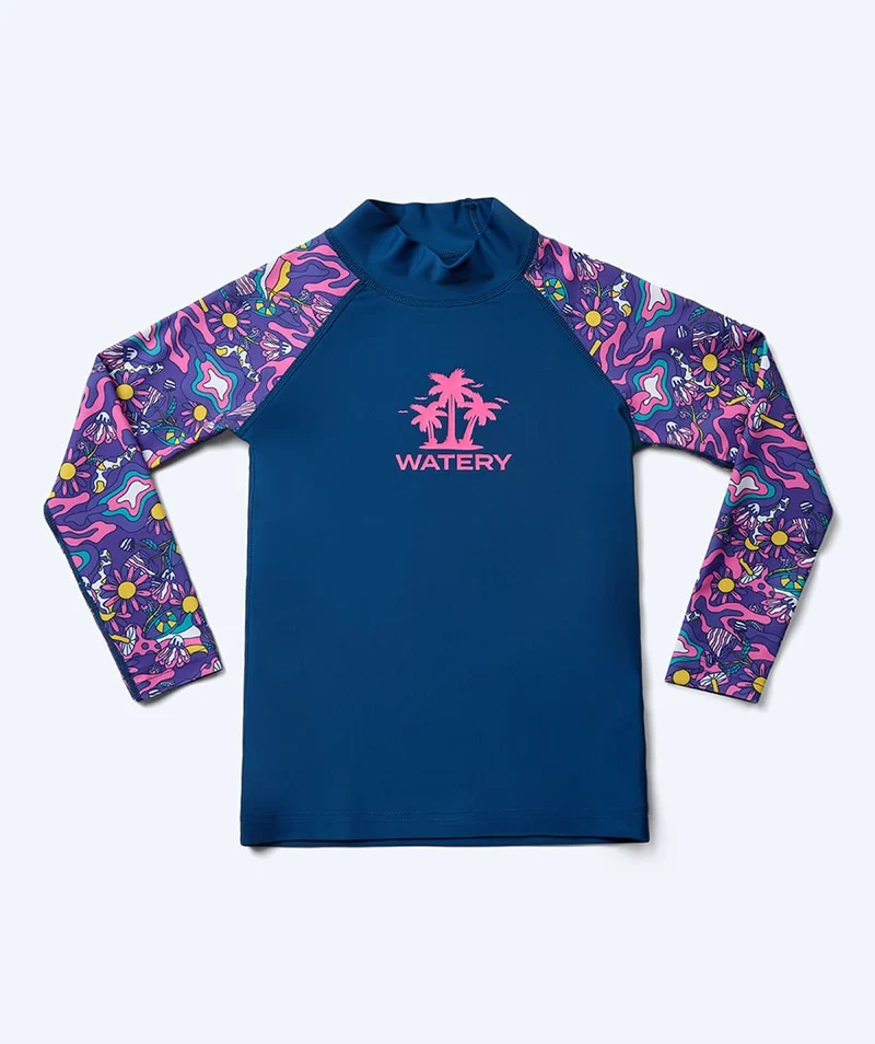 Watery UV Shirt für Kinder - Osiris Langarm Rashguard - Mehrfarbig/Dunkelblau