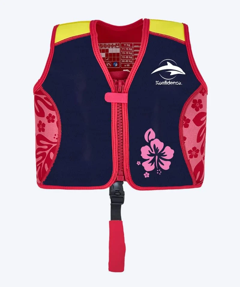 Konfidence Schwimmweste für Kinder (2-12) - Original - Dunkelblau/Rot
