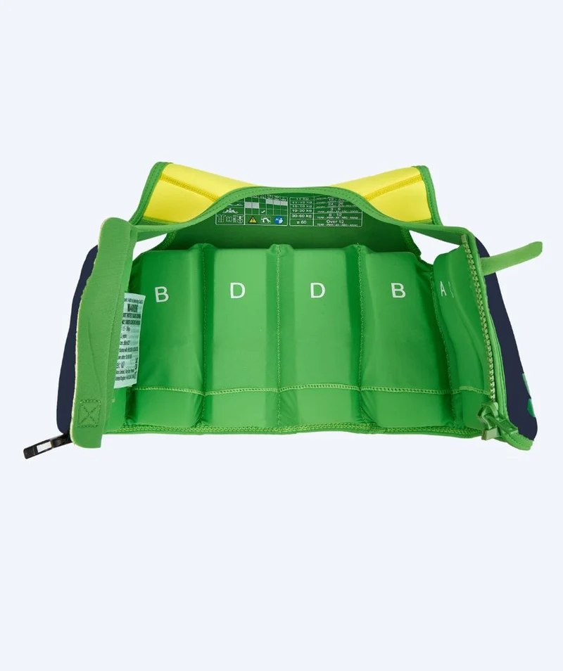 Konfidence Schwimmweste für Kinder (2-12) - Original - Dunkelblau/Grün