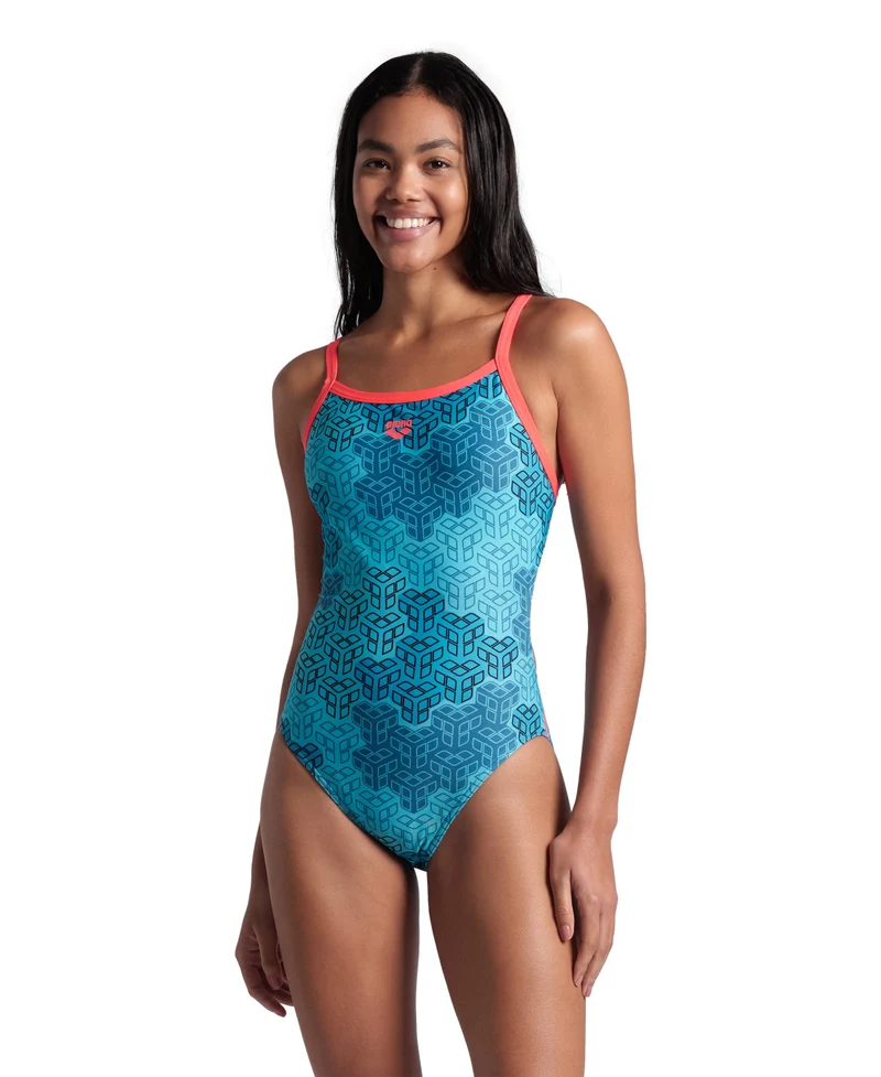 Arena Damen Schwimmanzug Challenge Back Camo Kikko