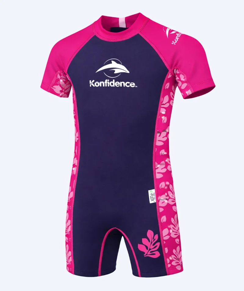 Konfidence Neoprenanzug für Kinder - Warma - Rosa/Dunkelblau