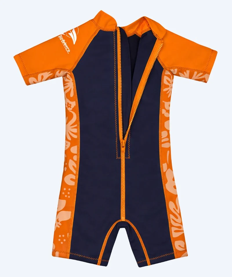 Konfidence Neoprenanzug für Kinder - Warma - Orange/Dunkelblau