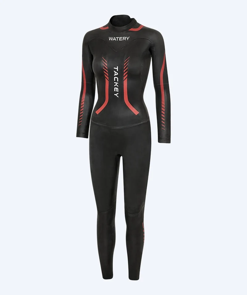 Watery Neoprenanzug für Damen - Tackey Elite - Schwarz/Rot