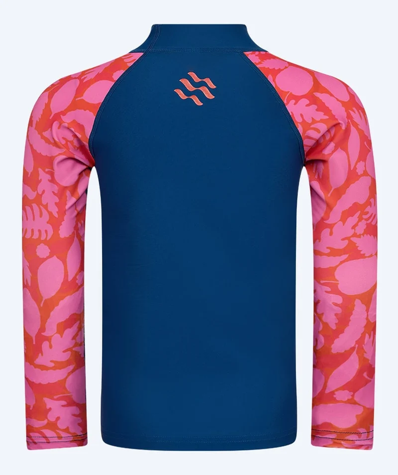 Watery UV Shirt für Kinder - Osiris Langarm Rashguard - Rosa/Dunkelblau