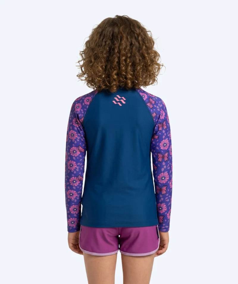 Watery UV Shirt für Kinder - Osiris Langarm Rashguard - Lila/Dunkelblau