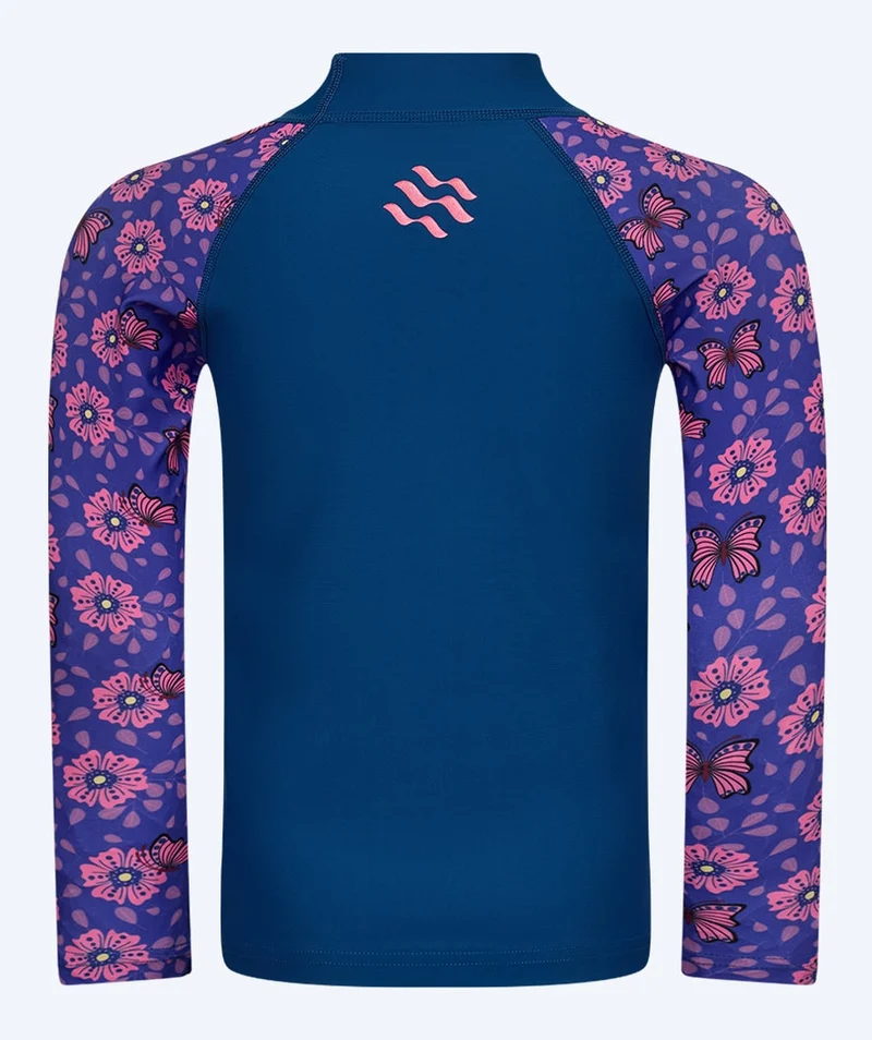 Watery UV Shirt für Kinder - Osiris Langarm Rashguard - Lila/Dunkelblau