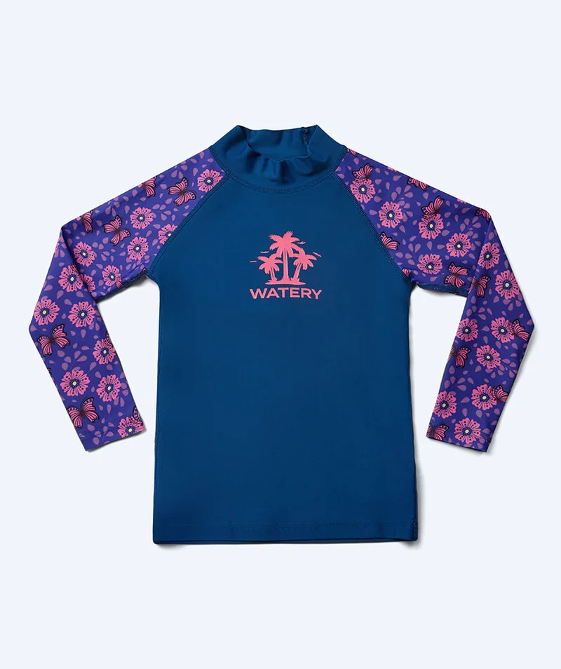 Watery UV Shirt für Kinder - Osiris Langarm Rashguard - Lila/Dunkelblau