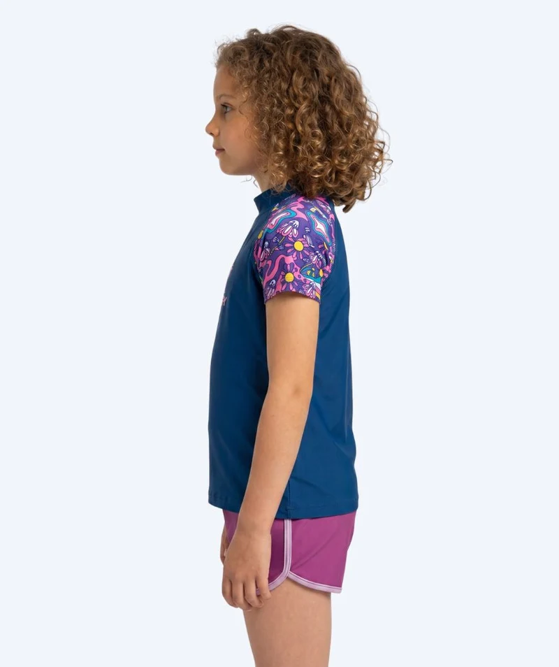 Watery UV Shirt für Kinder - Osiris Kurzarm Rashguard - Mehrfarbig/Dunkelblau