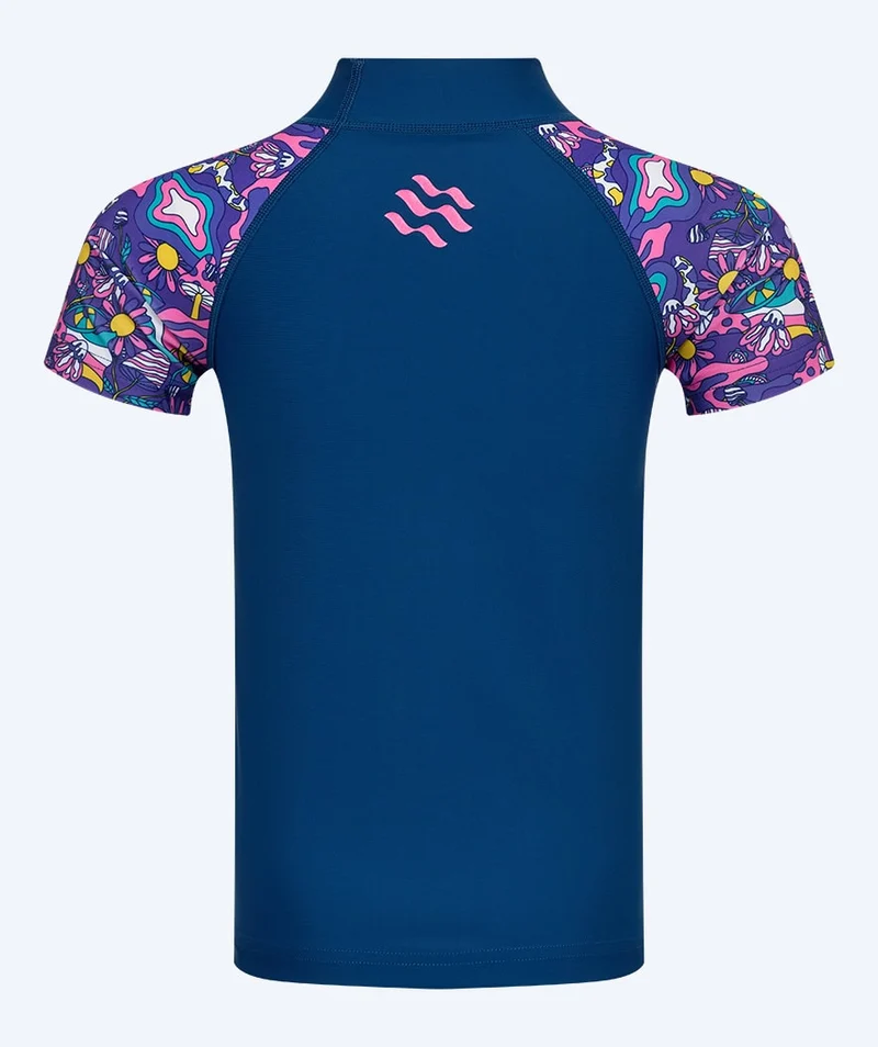 Watery UV Shirt für Kinder - Osiris Kurzarm Rashguard - Mehrfarbig/Dunkelblau