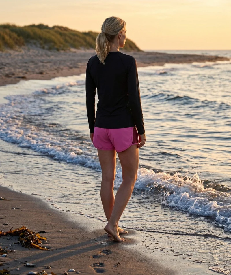 Watery Badeshorts für Damen - Aiko - Rosa/Dunkelrot