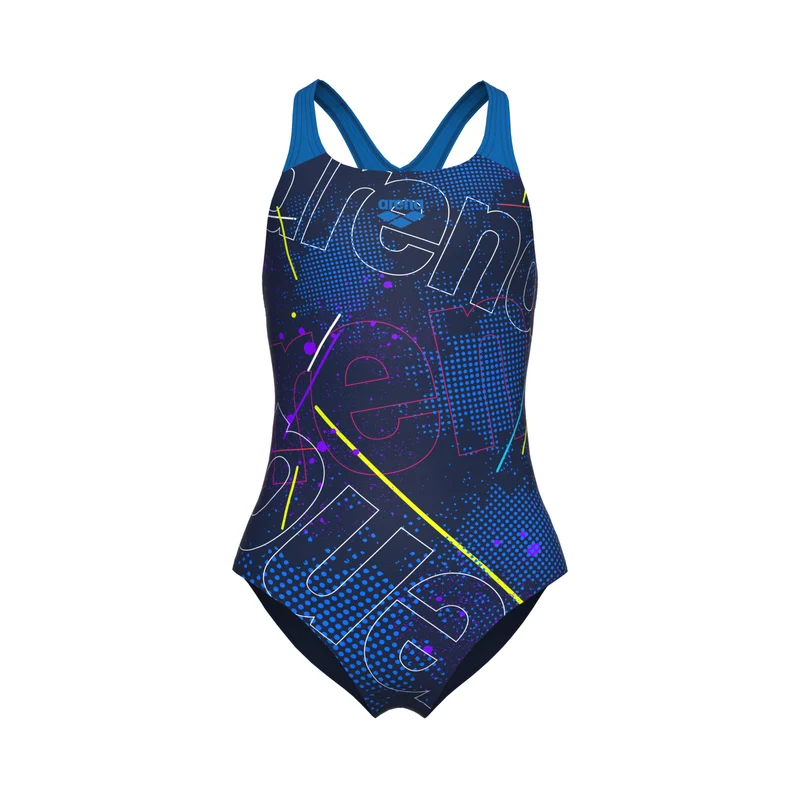 Arena Mädchen Schwimmanzug Galactic Swim Pro navy