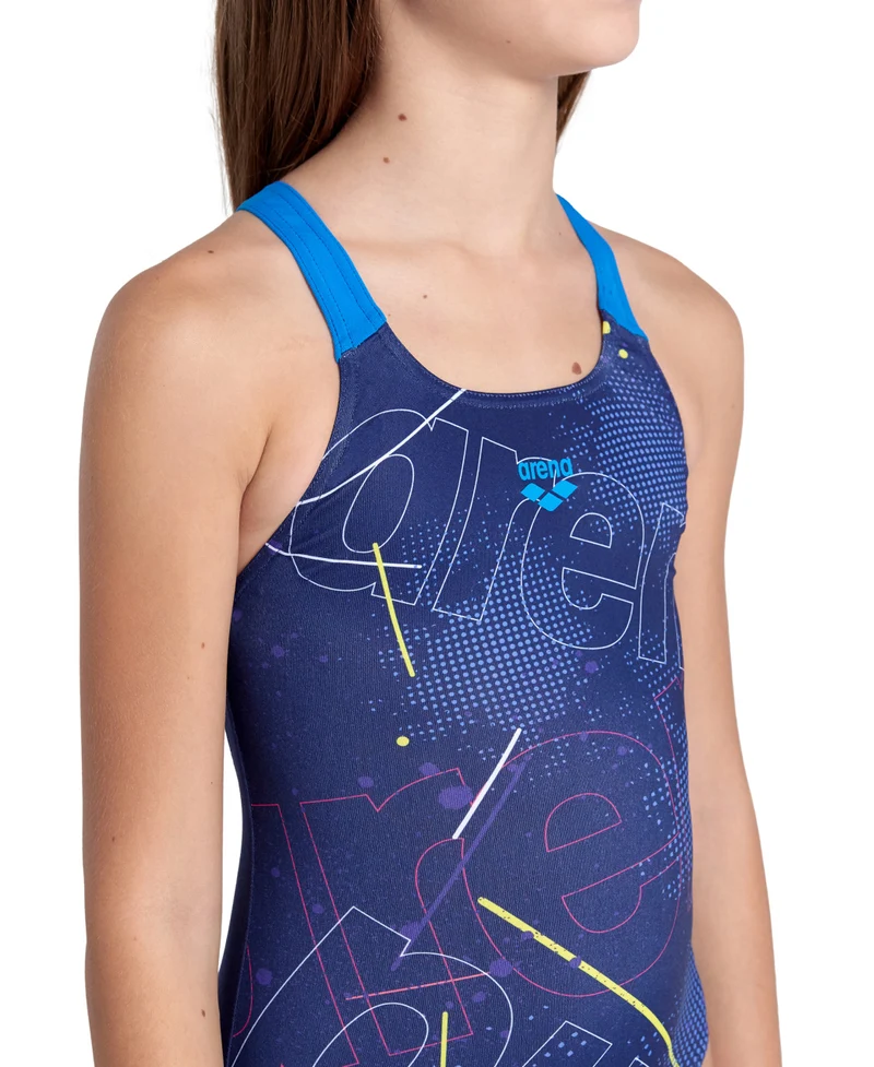 Arena Mädchen Schwimmanzug Galactic Swim Pro navy