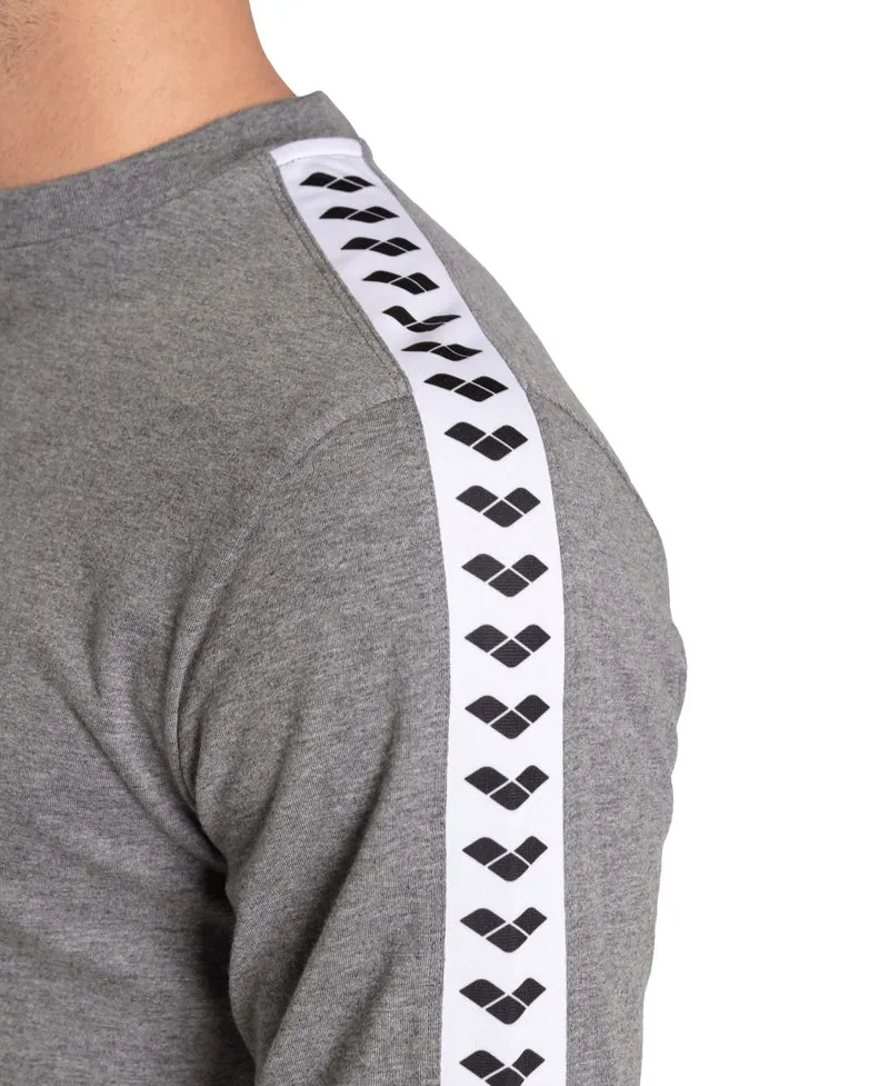 Arena Unisex Icons Long Sleeve Shirt Dark Grey-Melange-White