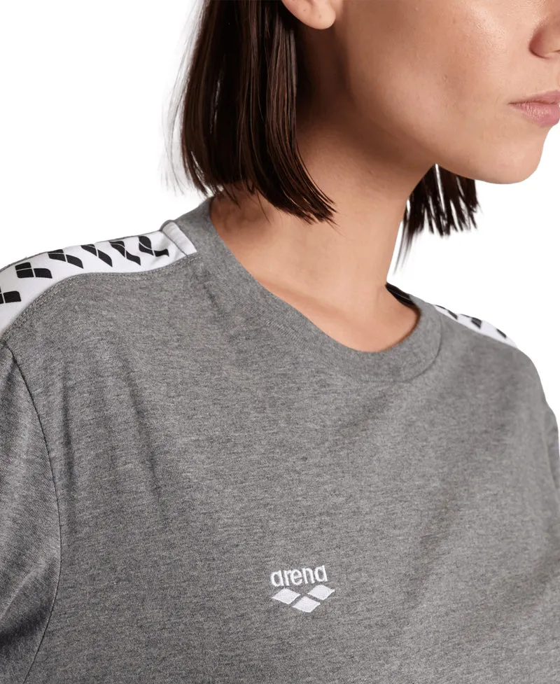 Arena Unisex Icons Long Sleeve Shirt Dark Grey-Melange-White