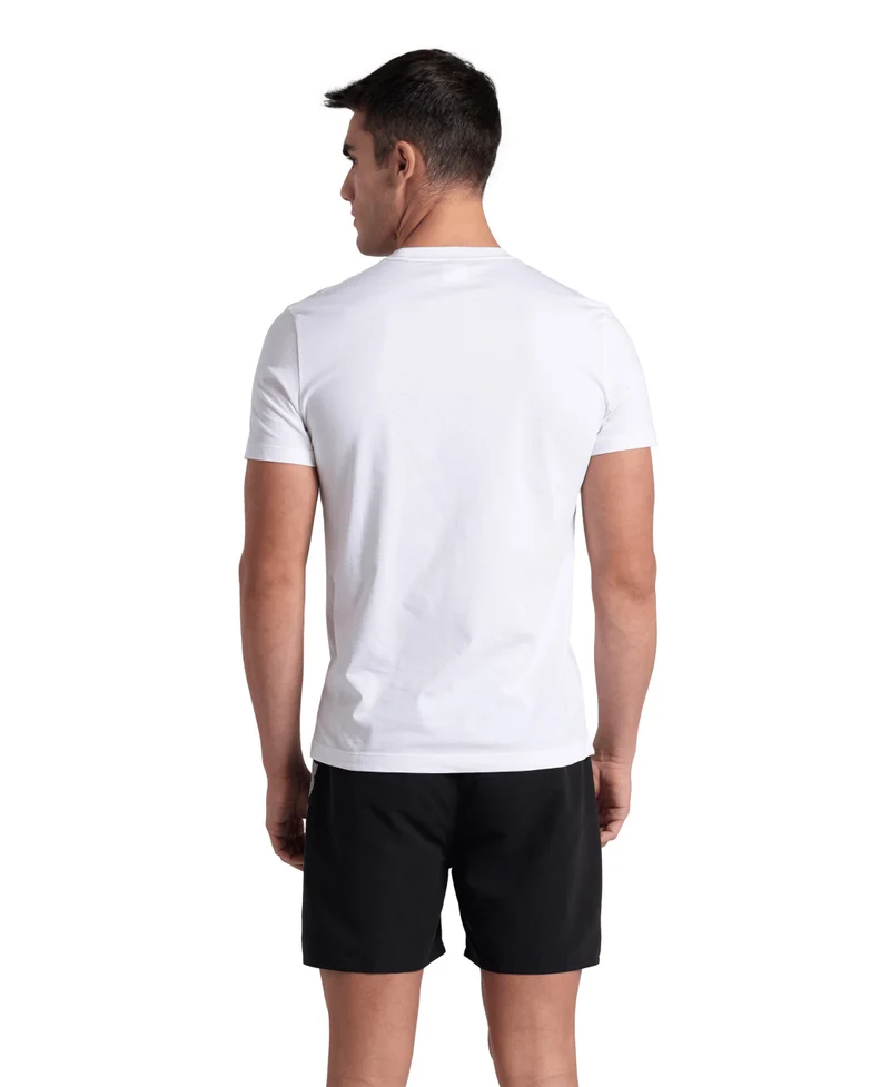 Arena Herren / Unisex T-Shirt Solid Cotton White-Water Monogram
