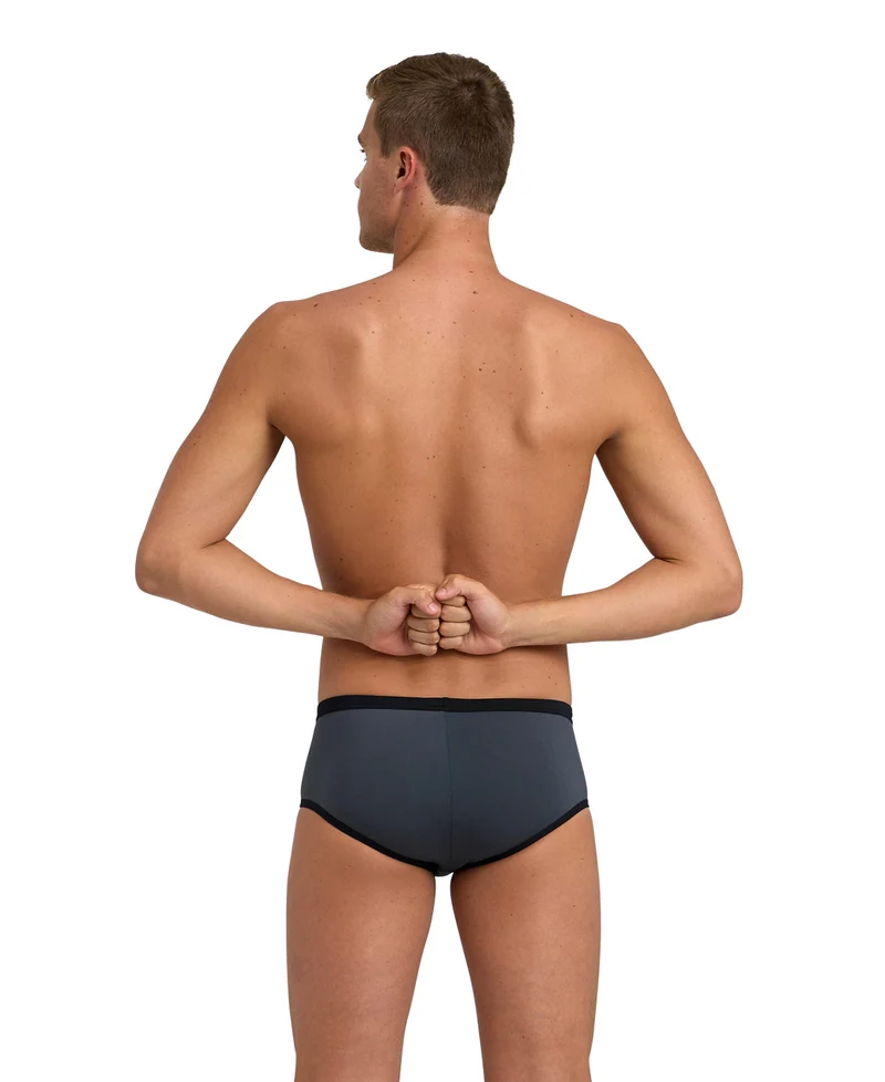 Arena Herren ONE 12 cm Swim Brief Biglogo Asphalt-Black